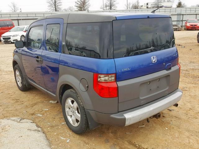 5J6YH28614L025133 - 2004 HONDA ELEMENT EX BLUE photo 3