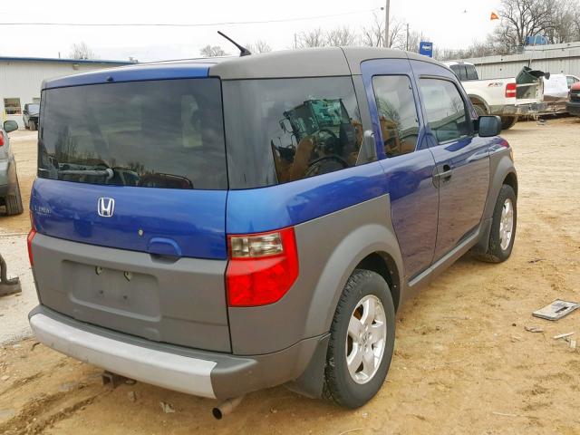 5J6YH28614L025133 - 2004 HONDA ELEMENT EX BLUE photo 9