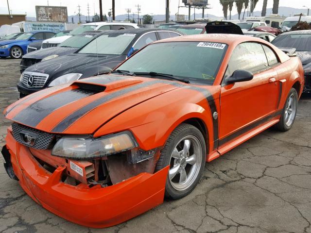 1FAFP42X44F180776 - 2004 FORD MUSTANG GT ORANGE photo 2