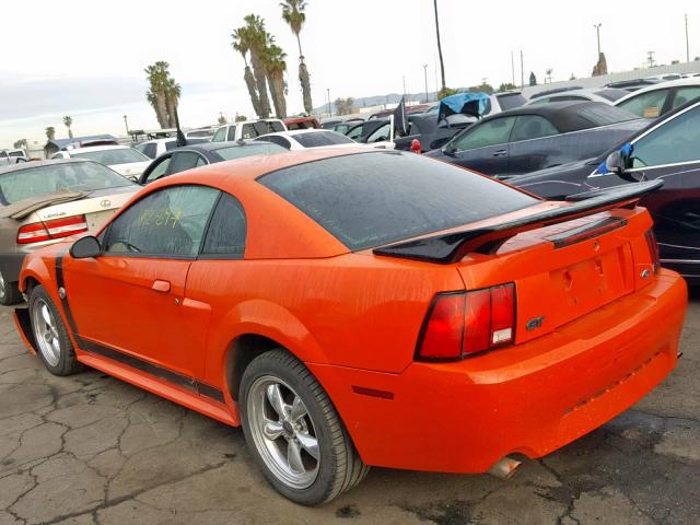 1FAFP42X44F180776 - 2004 FORD MUSTANG GT ORANGE photo 3