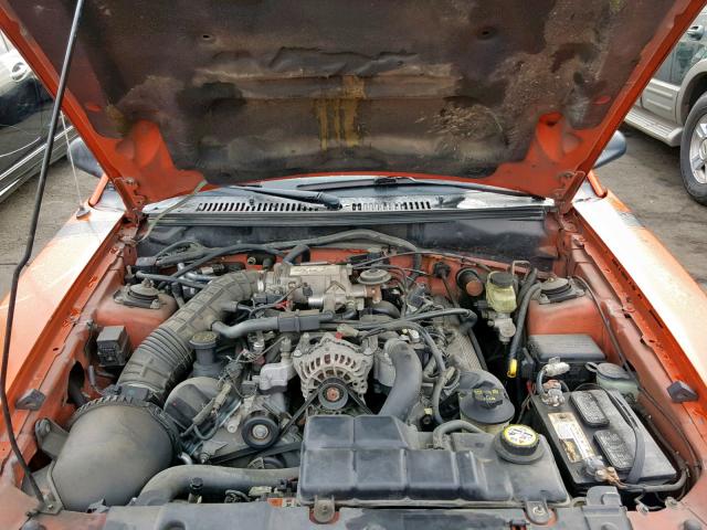 1FAFP42X44F180776 - 2004 FORD MUSTANG GT ORANGE photo 7