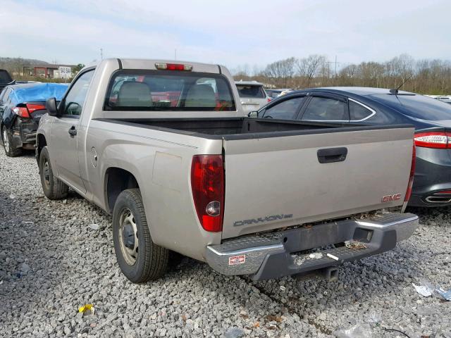 1GTCS149078151504 - 2007 GMC CANYON BEIGE photo 3