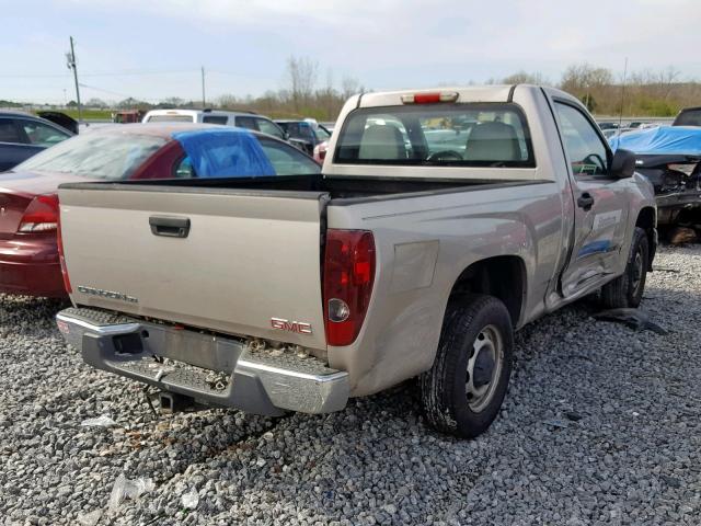 1GTCS149078151504 - 2007 GMC CANYON BEIGE photo 4