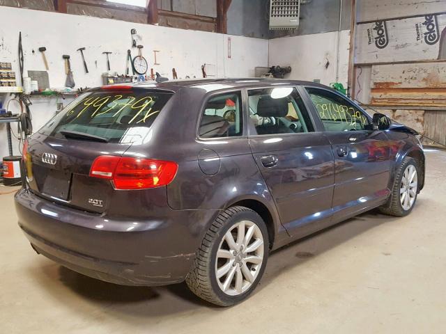 WAUKF78P99A018521 - 2009 AUDI A3 2.0T QU GRAY photo 4