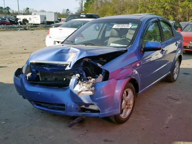KL1TD566X8B215077 - 2008 CHEVROLET AVEO BASE ლურჯი ფოტო 2
