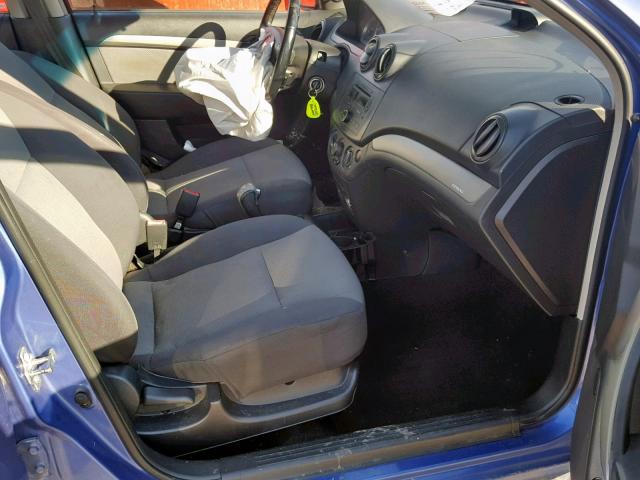 KL1TD566X8B215077 - 2008 CHEVROLET AVEO BASE ლურჯი ფოტო 5