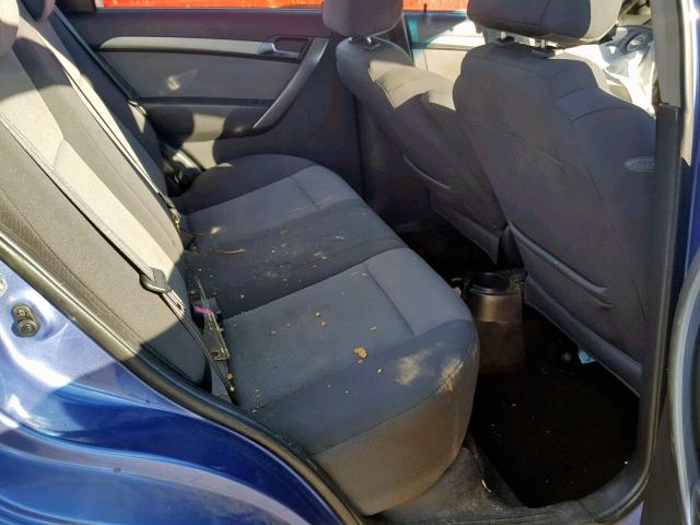 KL1TD566X8B215077 - 2008 CHEVROLET AVEO BASE ლურჯი ფოტო 6