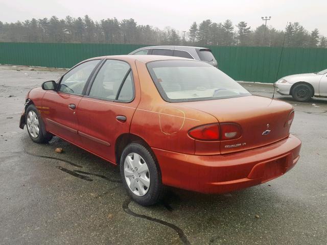 1G1JF5241Y7194727 - 2000 CHEVROLET CAVALIER L RED photo 3