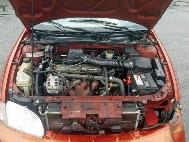 1G1JF5241Y7194727 - 2000 CHEVROLET CAVALIER L RED photo 7