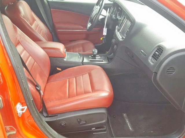 2C3CDXHG6EH340904 - 2014 DODGE CHARGER SX RED photo 5