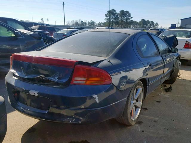 2B3HD56J4YH363365 - 2000 DODGE INTREPID E BLUE photo 4