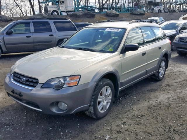 4S4BP61C056321052 - 2005 SUBARU LEGACY OUT GREEN photo 2