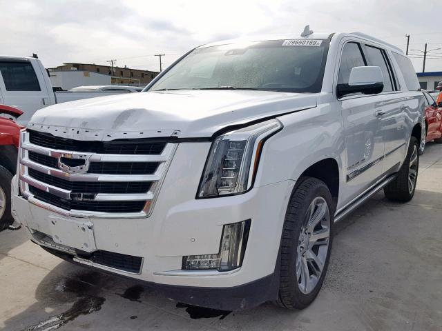 1GYS4JKJ1GR235824 - 2016 CADILLAC ESCALADE E WHITE photo 2