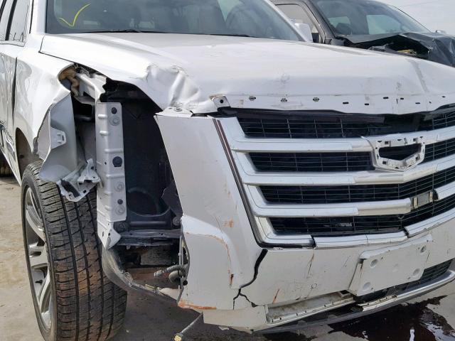 1GYS4JKJ1GR235824 - 2016 CADILLAC ESCALADE E WHITE photo 9