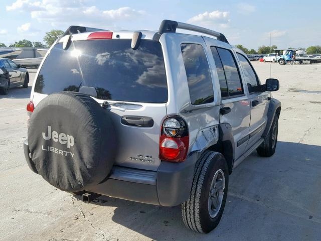 1J4GK38K85W718510 - 2005 JEEP LIBERTY RE SILVER photo 4