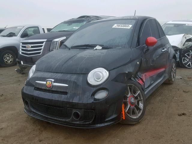 3C3CFFFH4DT754124 - 2013 FIAT 500 ABARTH BLACK photo 2