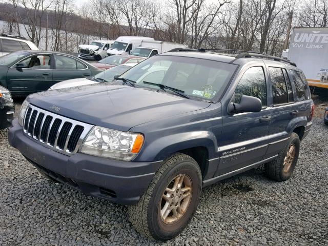 1J4GW48S63C533199 - 2003 JEEP GRAND CHER BLUE photo 2