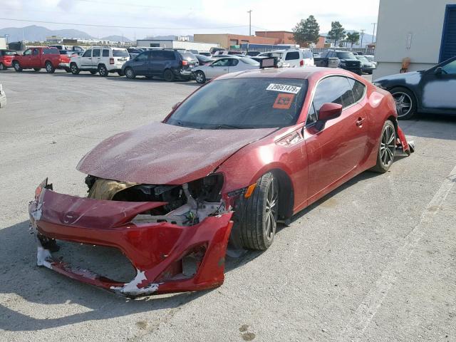 JF1ZNAA17E9704498 - 2014 TOYOTA SCION FR-S RED photo 2