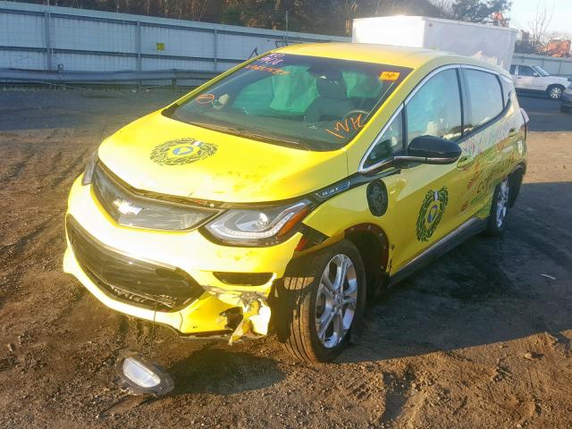 1G1FW6S04J4111808 - 2018 CHEVROLET BOLT EV LT YELLOW photo 2