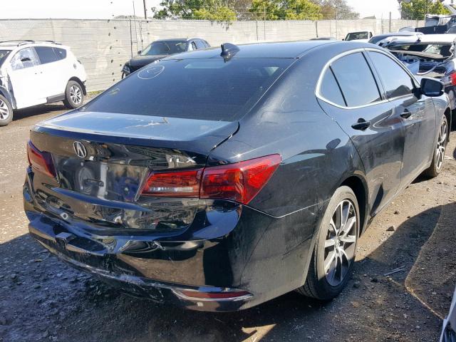 19UUB2F56GA010452 - 2016 ACURA TLX TECH შავი ფოტო 4