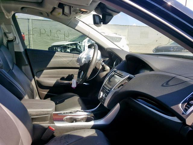 19UUB2F56GA010452 - 2016 ACURA TLX TECH შავი ფოტო 5