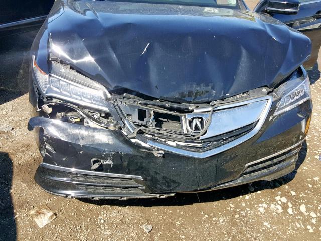19UUB2F56GA010452 - 2016 ACURA TLX TECH შავი ფოტო 7