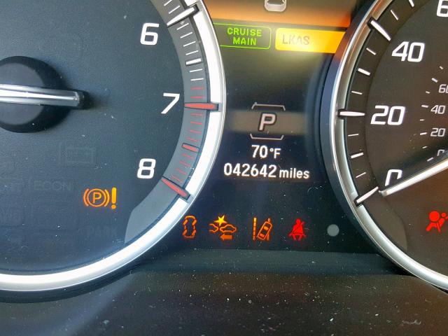 19UUB2F56GA010452 - 2016 ACURA TLX TECH შავი ფოტო 8