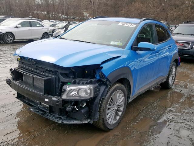 KM8K2CAA8JU148009 - 2018 HYUNDAI KONA SEL BLUE photo 2