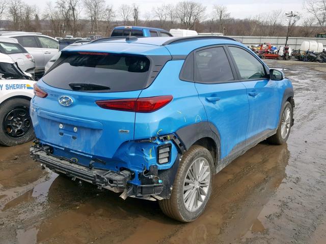 KM8K2CAA8JU148009 - 2018 HYUNDAI KONA SEL BLUE photo 4