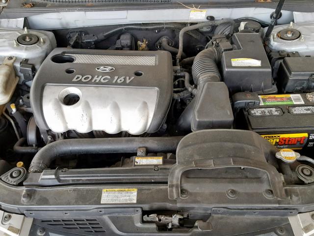 KMHET46C86A078434 - 2006 HYUNDAI SONATA GL SILVER photo 7