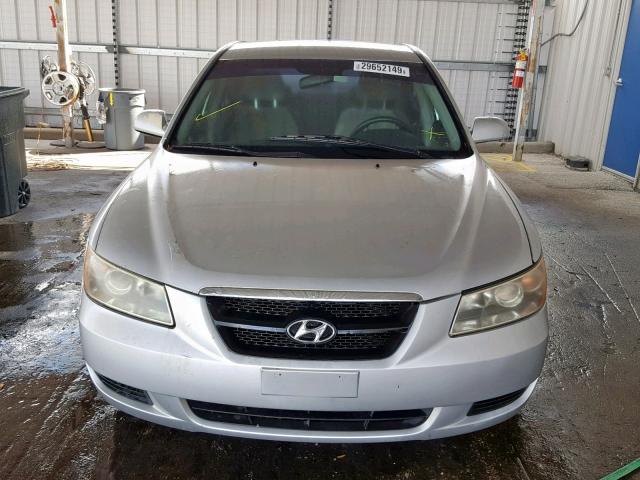 KMHET46C86A078434 - 2006 HYUNDAI SONATA GL SILVER photo 9