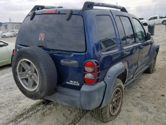 1J4GK38K75W560113 - 2005 JEEP LIBERTY RE BLUE photo 4