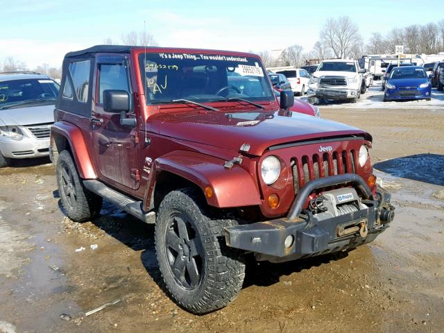 1J4FA54119L741335 - 2009 JEEP WRANGLER S MAROON photo 1