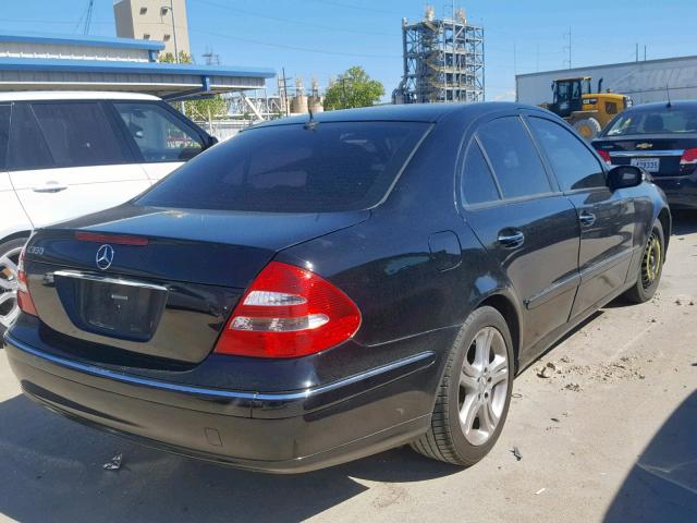 WDBUF56J06A939664 - 2006 MERCEDES-BENZ E 350 BLACK photo 4