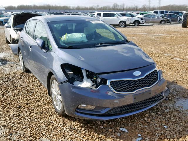 KNAFX5A84E5169436 - 2014 KIA FORTE EX BLACK photo 1