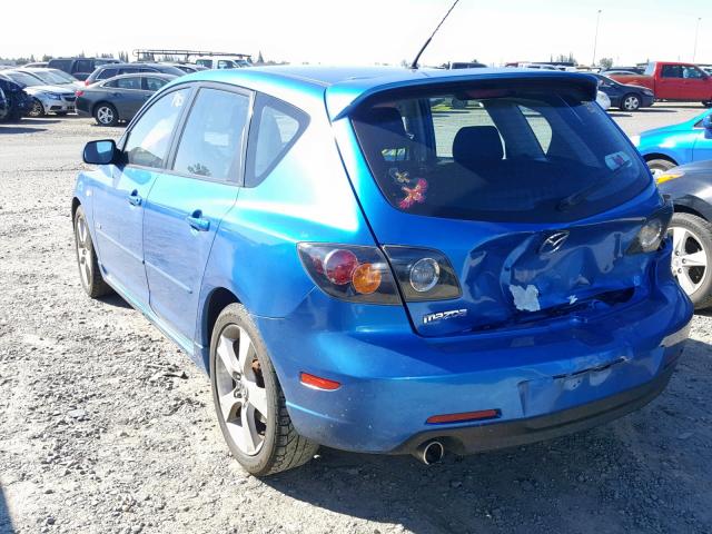 JM1BK143751302609 - 2005 MAZDA 3 HATCHBAC BLUE photo 3