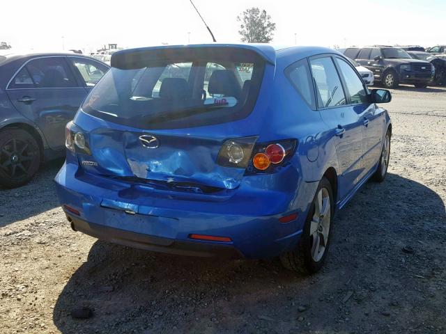 JM1BK143751302609 - 2005 MAZDA 3 HATCHBAC BLUE photo 4