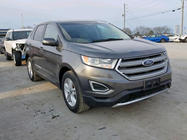 2FMTK3J91FBB74622 - 2015 FORD EDGE SEL CHARCOAL photo 1