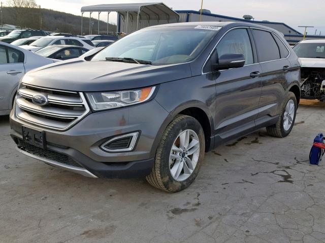 2FMTK3J91FBB74622 - 2015 FORD EDGE SEL CHARCOAL photo 2