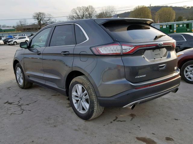 2FMTK3J91FBB74622 - 2015 FORD EDGE SEL CHARCOAL photo 3