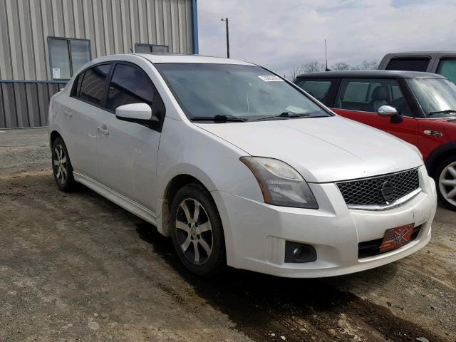 3N1AB6AP1CL619553 - 2012 NISSAN SENTRA 2.0 WHITE photo 1