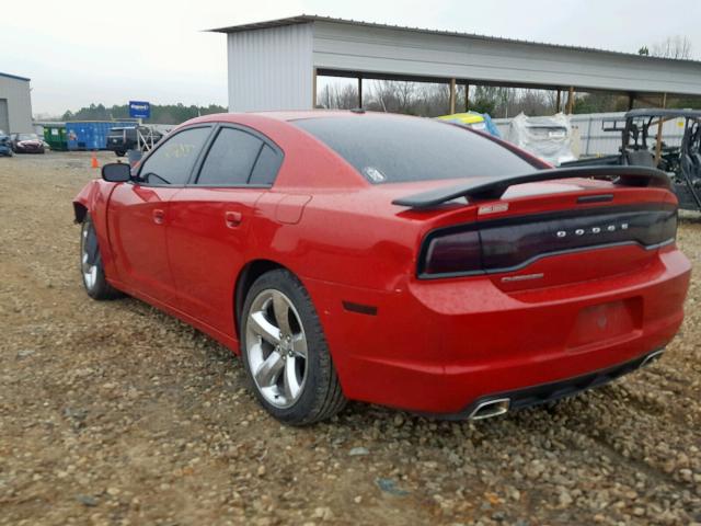 2C3CDXHG9CH164525 - 2012 DODGE CHARGER SX RED photo 3