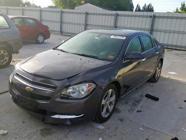 1G1ZC5E06CF247960 - 2012 CHEVROLET MALIBU 1LT ნაცრისფერი ფოტო 2
