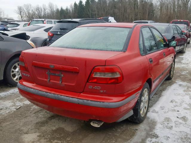 YV1VS2555YF501727 - 2000 VOLVO S40 RED photo 4