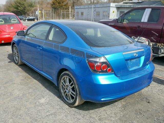 JTKDE3B76A0314602 - 2010 TOYOTA SCION TC BLUE photo 3