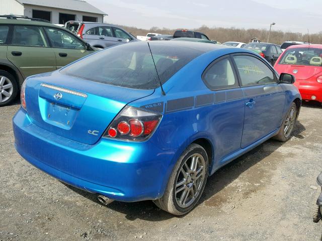 JTKDE3B76A0314602 - 2010 TOYOTA SCION TC BLUE photo 4