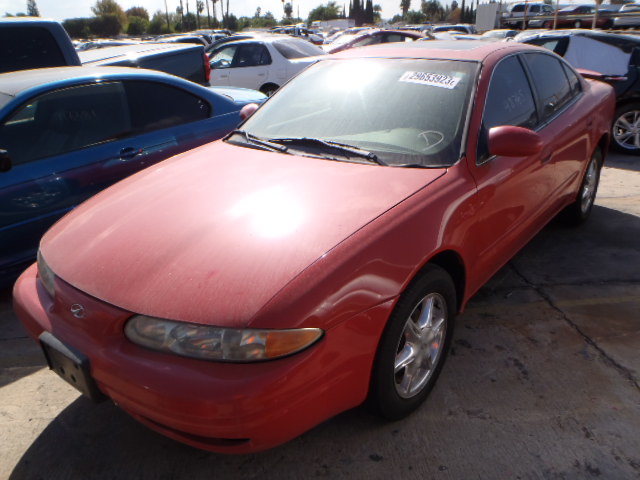 1G3NF52E7XC428330 - 1999 OLDSMOBILE ALERO GLS RED photo 2