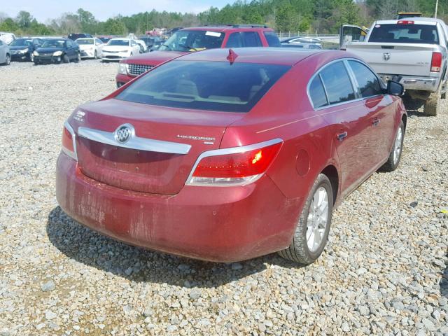 1G4GC5EG3AF143852 - 2010 BUICK LACROSSE C RED photo 4