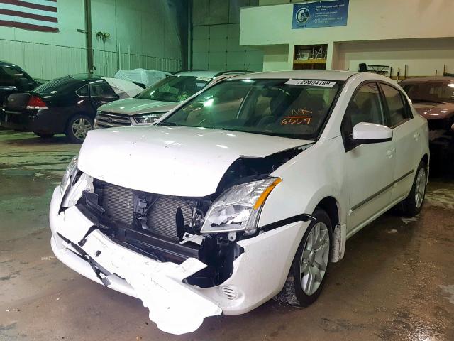 3N1AB6AP7CL756559 - 2012 NISSAN SENTRA 2.0 WHITE photo 2