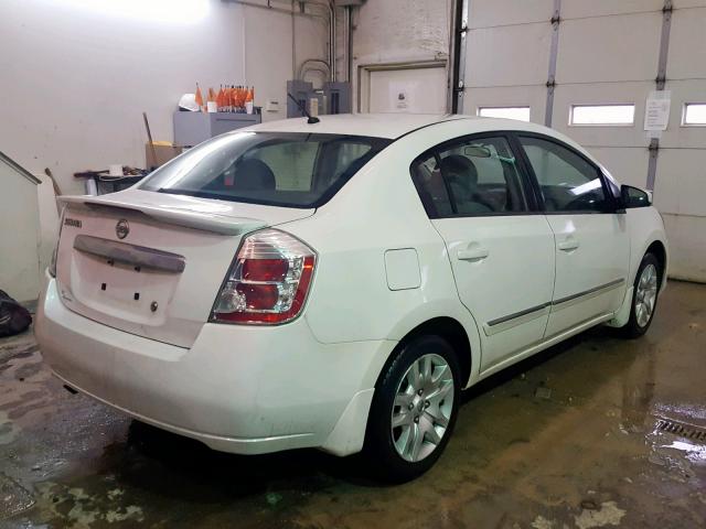 3N1AB6AP7CL756559 - 2012 NISSAN SENTRA 2.0 WHITE photo 4